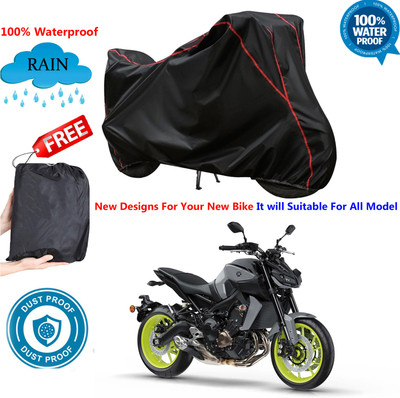OliverX Waterproof Two Wheeler Cover for Yamaha(MT 9, Black)