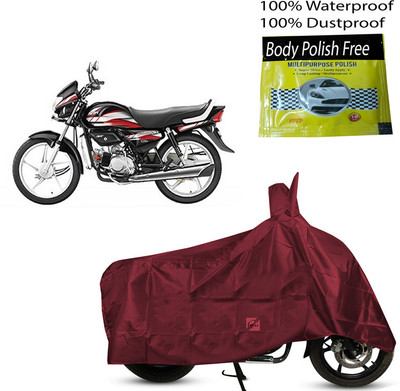 EGAL Waterproof Two Wheeler Cover for Hero(HF Deluxe i3s, Maroon)