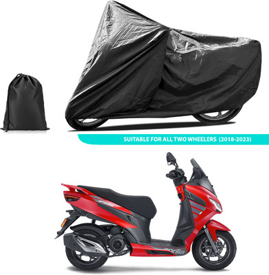 CODOKI Two Wheeler Cover for Aprilia(SXR 160 BS6, Black)