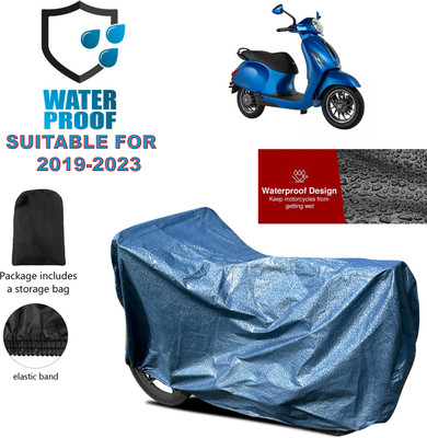 PAGORA Waterproof Two Wheeler Cover for Bajaj(Chetak, Blue)