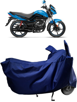 Amexride Two Wheeler Cover for Hero(Splendor I Smart, Blue)