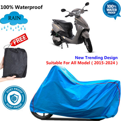 OliverX Waterproof Two Wheeler Cover for Hero(Electric Optima BS6, Blue)