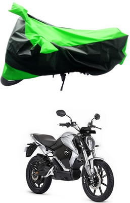 Mdstar Waterproof Two Wheeler Cover for Revolt(RV 300, Green, Black)