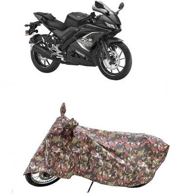 Coxtor Waterproof Two Wheeler Cover for Yamaha(YZF R15 V3.0, Multicolor)