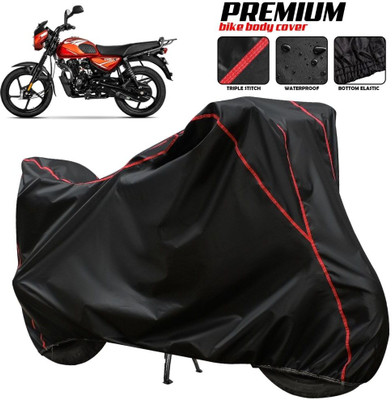 xodi Two Wheeler Cover for Bajaj(CT110, Black, Red, Multicolor)