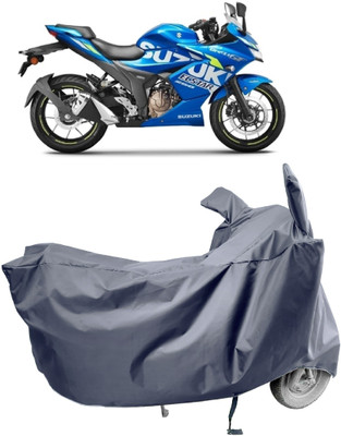 Amexride Two Wheeler Cover for Suzuki(Gixxer SF 250, Grey)