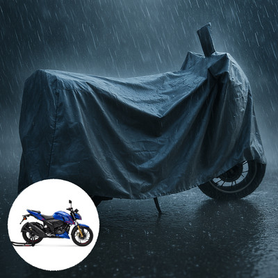 CODOKI Waterproof Two Wheeler Cover for TVS(Apache RTR 200, Black)