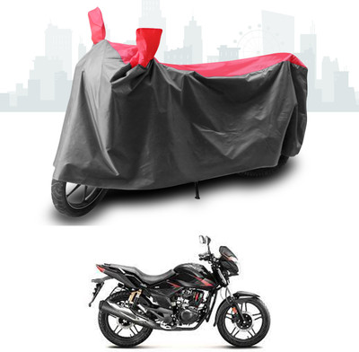 SEBONGO Waterproof Two Wheeler Cover for Hero(CBZ Extreme, Grey, Red)