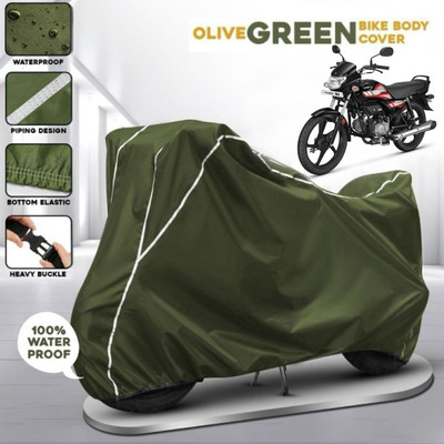 AutoGalaxy Waterproof Two Wheeler Cover for Hero(HF Deluxe, Green)