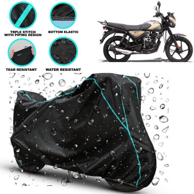 kerwa Waterproof Two Wheeler Cover for Bajaj(CT110, Black)