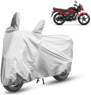 HMS Two Wheeler Cover for Hero(Splendor I Smart, Silver)