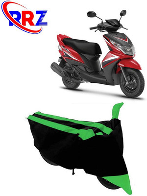 RRZ Waterproof Two Wheeler Cover for Yamaha(Ray Z, Black, Green)