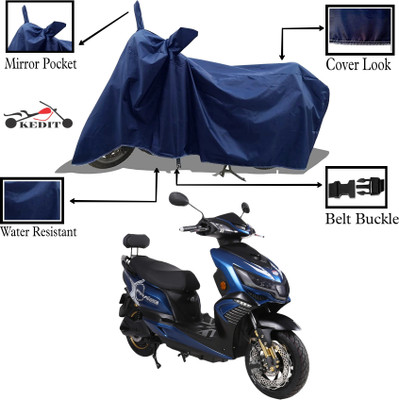 KEDIT Two Wheeler Cover for Okinawa(i-Praise, Blue)