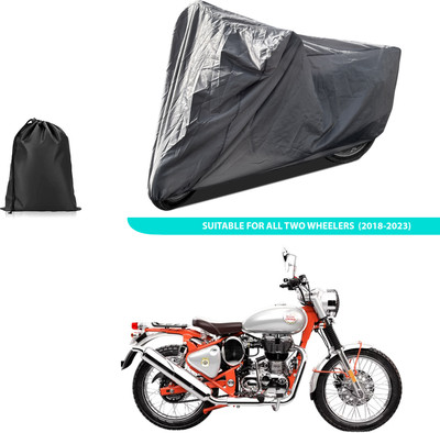 PAGORA Two Wheeler Cover for Royal Enfield(Bullet Trials 500, Grey)