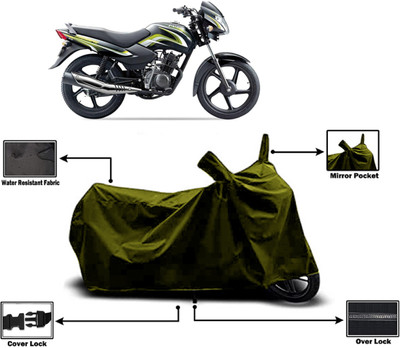 Amexride Two Wheeler Cover for TVS(Sport KS, Green)