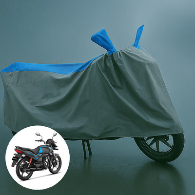PAGORA Waterproof Two Wheeler Cover for Hero(Passion Xpro, Grey, Blue)