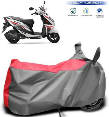 MMSSTAR Waterproof Two Wheeler Cover for Suzuki(Avenis 125, Grey)