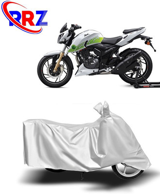 RRZ Waterproof Two Wheeler Cover for TVS(Apache RTR 200 Fi E100, White)