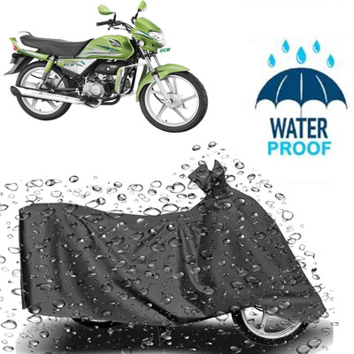 Autoinnovation Waterproof Two Wheeler Cover for Hero(HF Deluxe Eco, Grey)