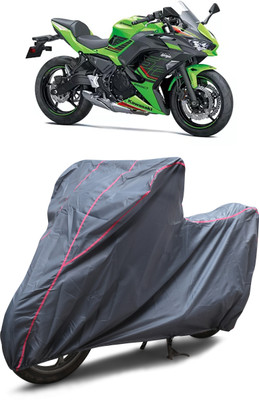GGK RANTAL Waterproof Two Wheeler Cover for Kawasaki(Ninja 650, Grey)