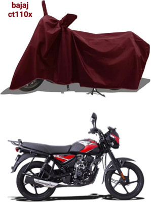 WMIZEXA Waterproof Two Wheeler Cover for Bajaj(CT110, Maroon)