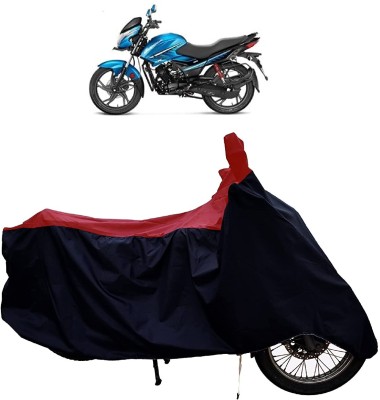 KEDIT Two Wheeler Cover for Hero(Glamour FI, Red, Black)