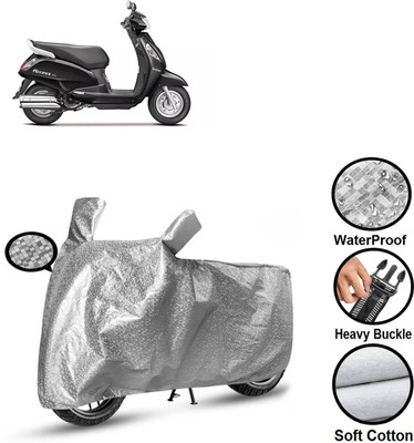 CODOKI Waterproof Two Wheeler Cover for Suzuki(Access 125, Silver)