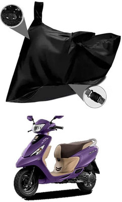 AASHTIK MART Two Wheeler Cover for TVS(Scooty Zest 110, Black)