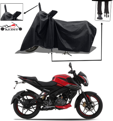 KEDIT Two Wheeler Cover for Bajaj(Pulsar 180NS, Black)