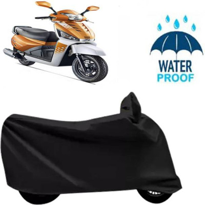 RAAMKM Waterproof Two Wheeler Cover for Hero, Honda, Royal Enfield, TVS(GTS Super 300, Black)