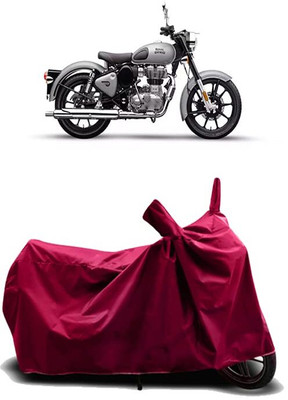 KEDIT Two Wheeler Cover for Royal Enfield(Bullet 350, Maroon)