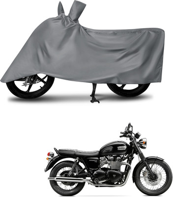 MMSSTAR Waterproof Two Wheeler Cover for Triumph(Bonneville T100, Grey)