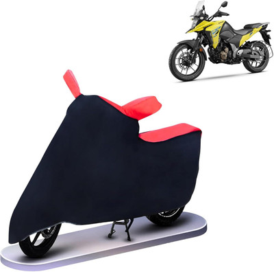 KEDIT Two Wheeler Cover for Suzuki(V Strom 650, Red, Black)