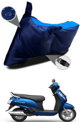 RONISH Waterproof Two Wheeler Cover for Suzuki(New Access 125, Blue)