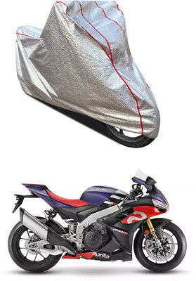 AutoGalaxy Waterproof Two Wheeler Cover for Aprilia(RSV4, Silver)