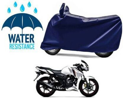 Aamaya Store Waterproof Two Wheeler Cover for TVS(Apache RTR 160 4V, Blue)