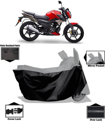 RAAMKM Waterproof Two Wheeler Cover for TVS(Raider, Grey, Black)