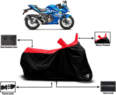 Amexride Two Wheeler Cover for Suzuki(Gixxer SF 250, Red)