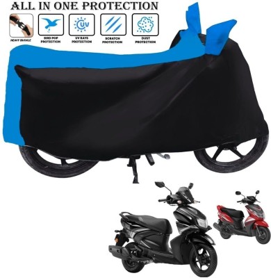 xodi Waterproof Two Wheeler Cover for Yamaha(Ray-ZR 125FI, Black, Blue)