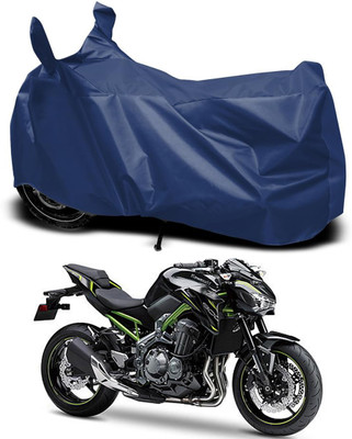 RABABLI Waterproof Two Wheeler Cover for Kawasaki(Blue)