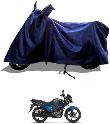 AASHTIK MART Two Wheeler Cover for Hero(Glamour FI, Blue)