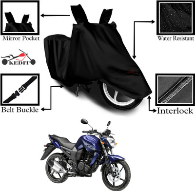 KEDIT Two Wheeler Cover for Yamaha(FZ FI BS6, Black)