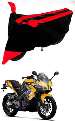 AutoGalaxy Waterproof Two Wheeler Cover for Bajaj(Pulsar SS400, Red, Black)