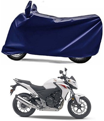 Ascension Two Wheeler Cover for Honda(CB500F, Blue)