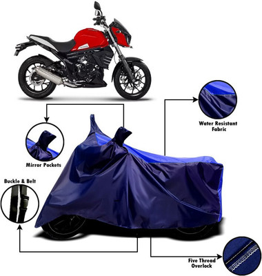 MMSSTAR Waterproof Two Wheeler Cover for Mahindra(Mojo UT 300, Blue)