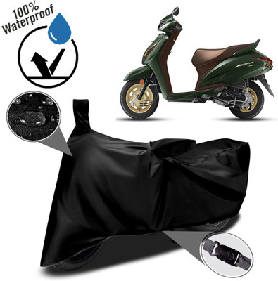 ROYAL AUTO MART Waterproof Two Wheeler Cover for Honda(Activa 6G, Black)