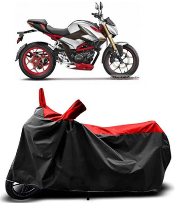 KEDIT Two Wheeler Cover for Hero(XF3R BS6, Red, Black)