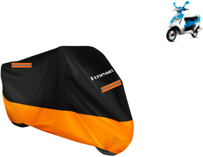 Horseyaart Waterproof Two Wheeler Cover for TVS(Scooty Pep Plus BS6, Orange)
