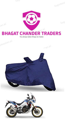 bhagat chander traders Waterproof Two Wheeler Cover for Honda(Africa Twin, Blue)