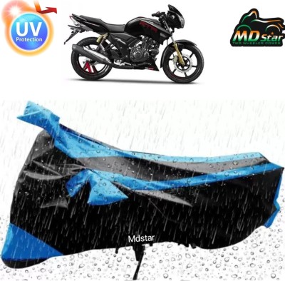 Mdstar Waterproof Two Wheeler Cover for Honda(CB Hornet 160R, Blue, Black)